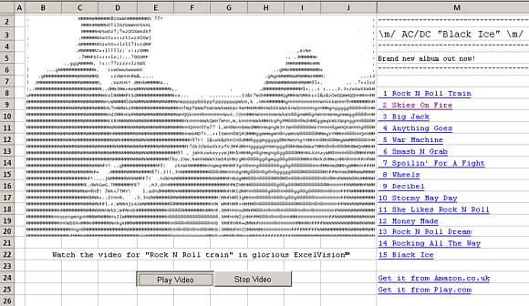 AC/DC Excel’yje