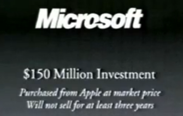 That’s right, Microsoft saved Apple