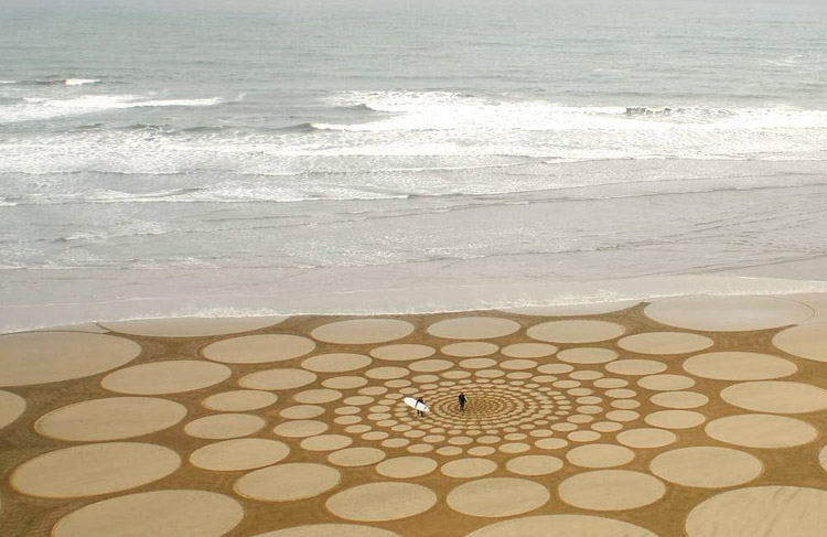 Jim Denevan transforms nature into works of art