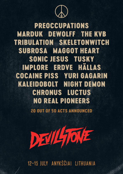 Devilstone 2018 pirmos 20 grupių. Kas tie žmonės?